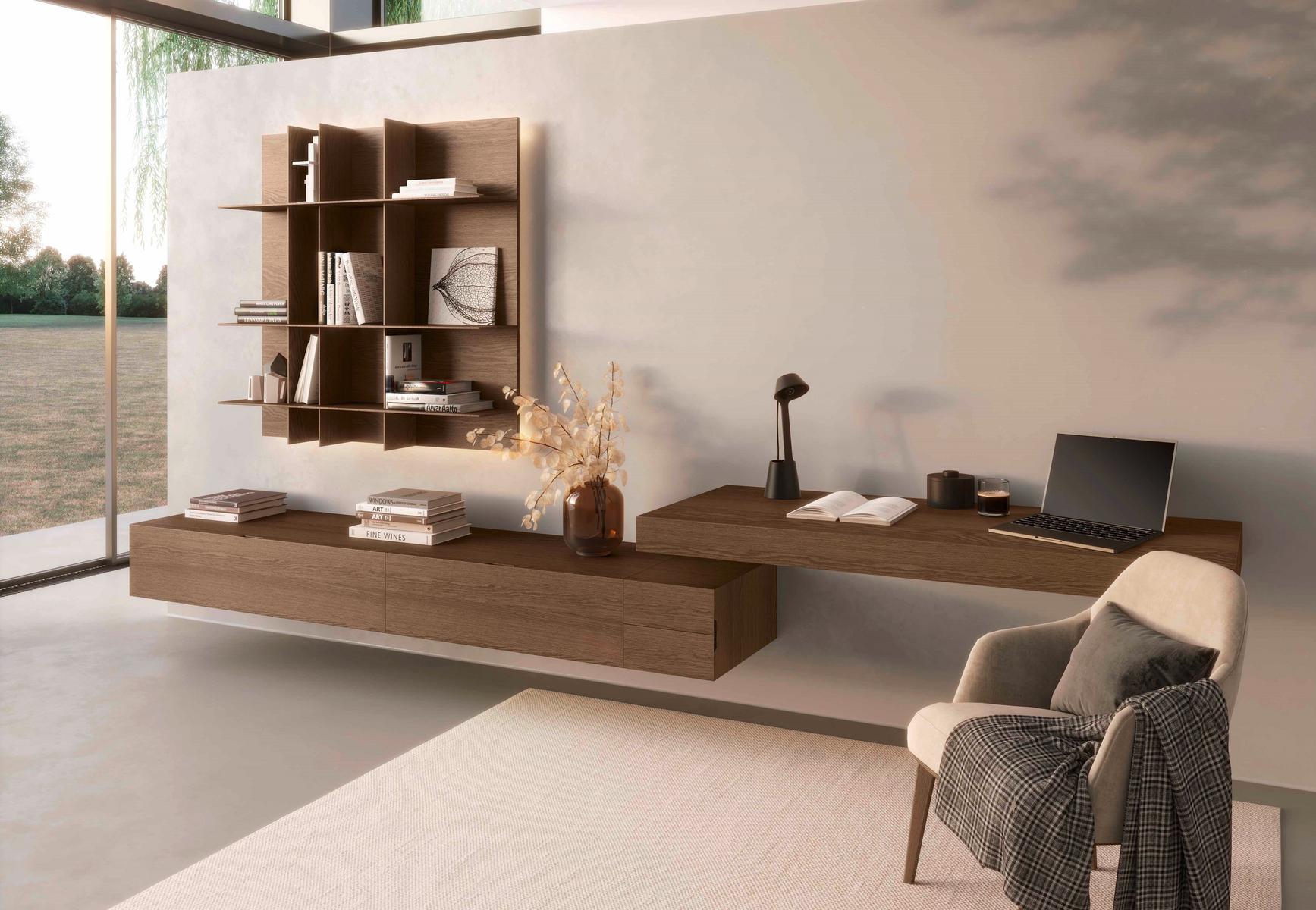 CUBE6 Wooden storage wall