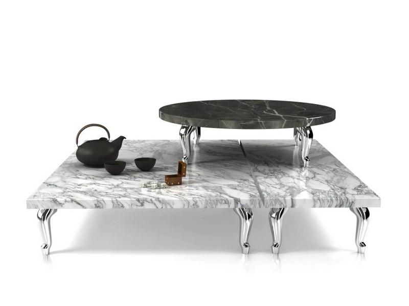 BASSOTTI Low natural stone coffee table