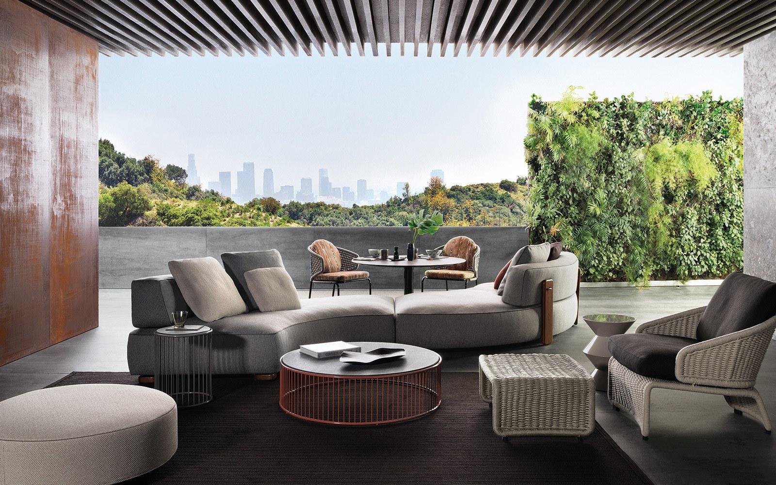 FLORIDA Sectional fabric garden sofa