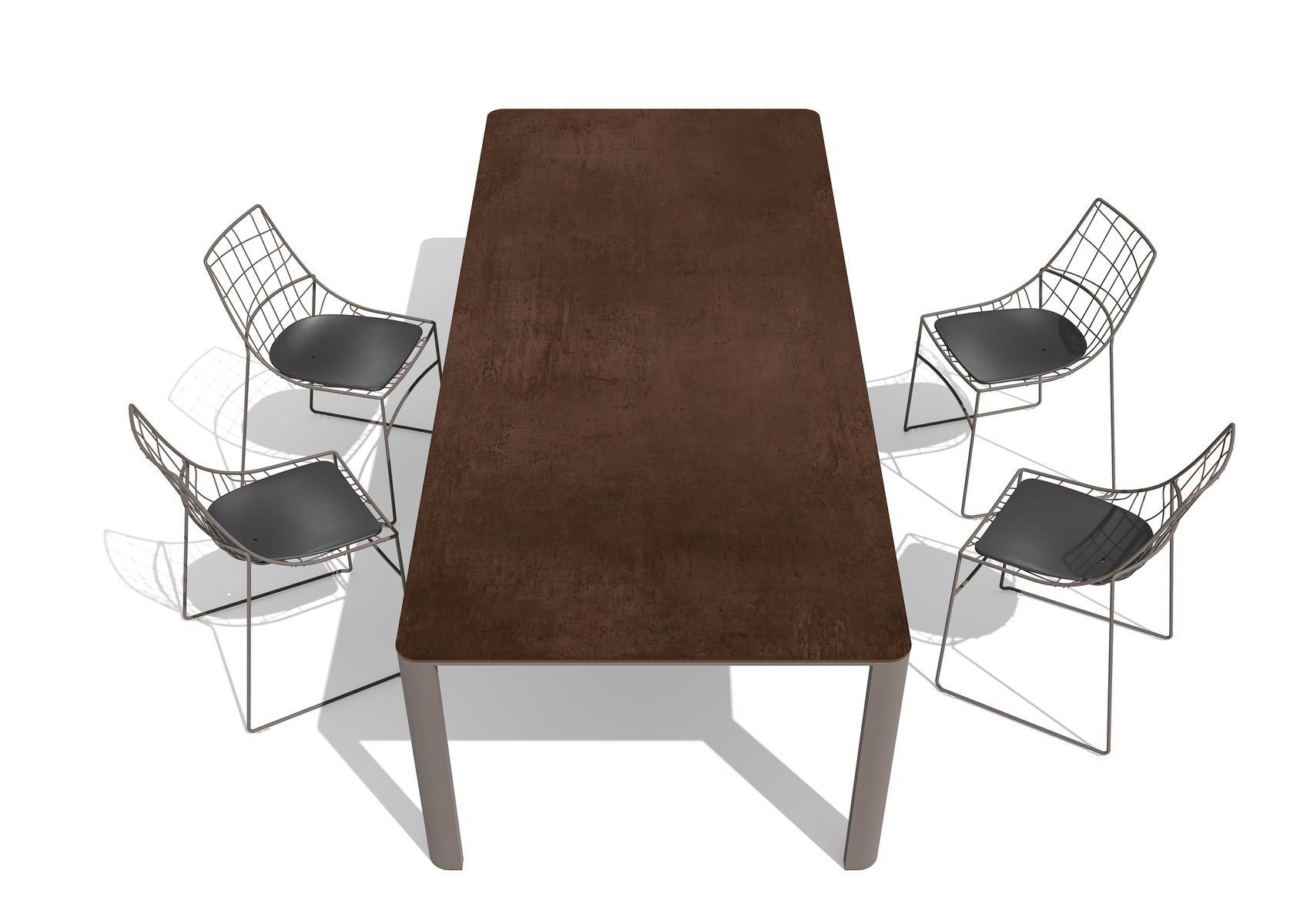 KEYAH Sled base stackable metal chair