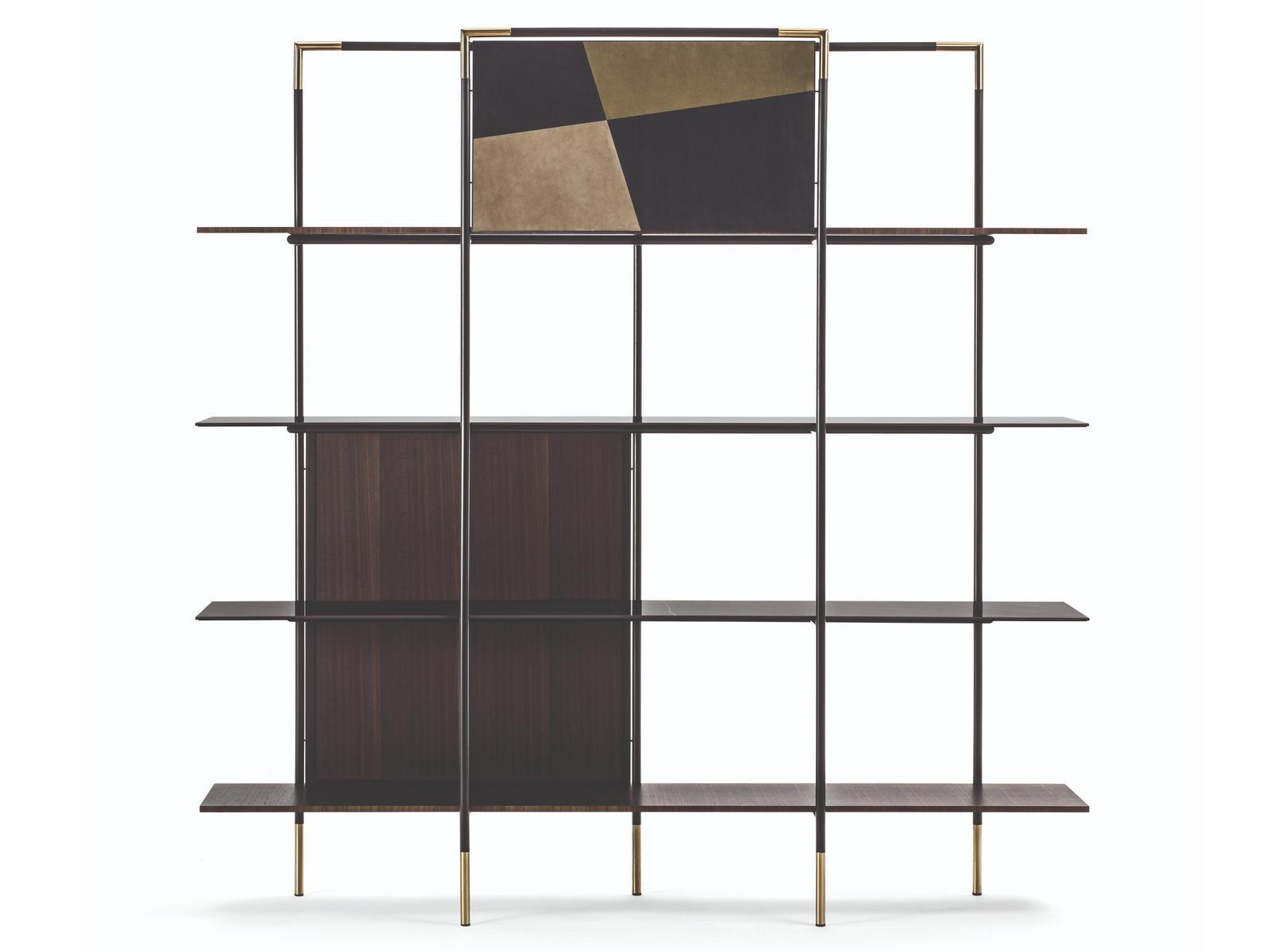 KEVIN Open freestanding double-sided bookcase