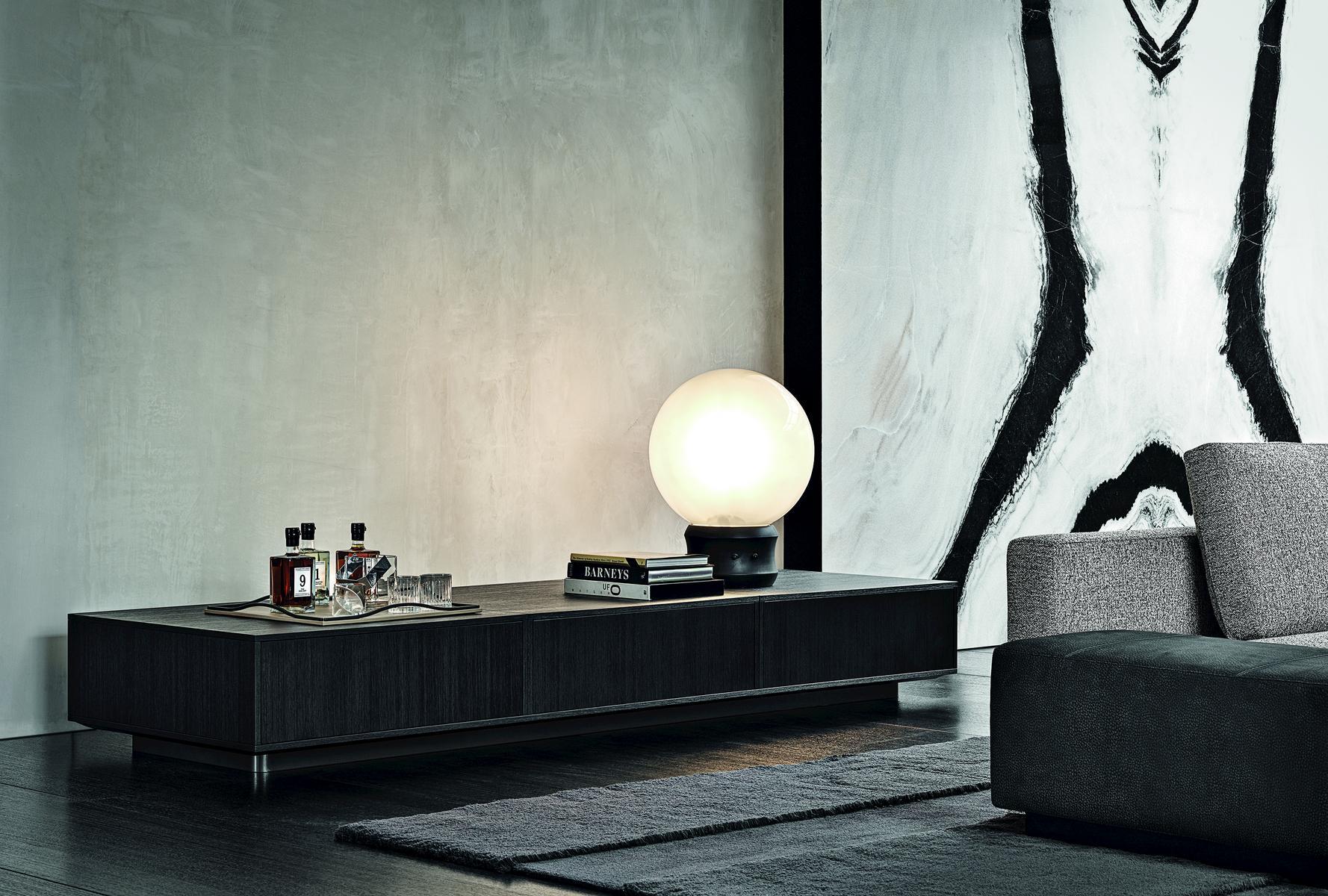 AMBER Low coffee table with storage space
