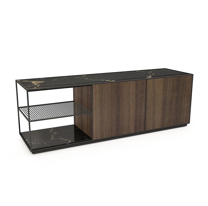 FIL ROUGE Sideboard with coplanar doors