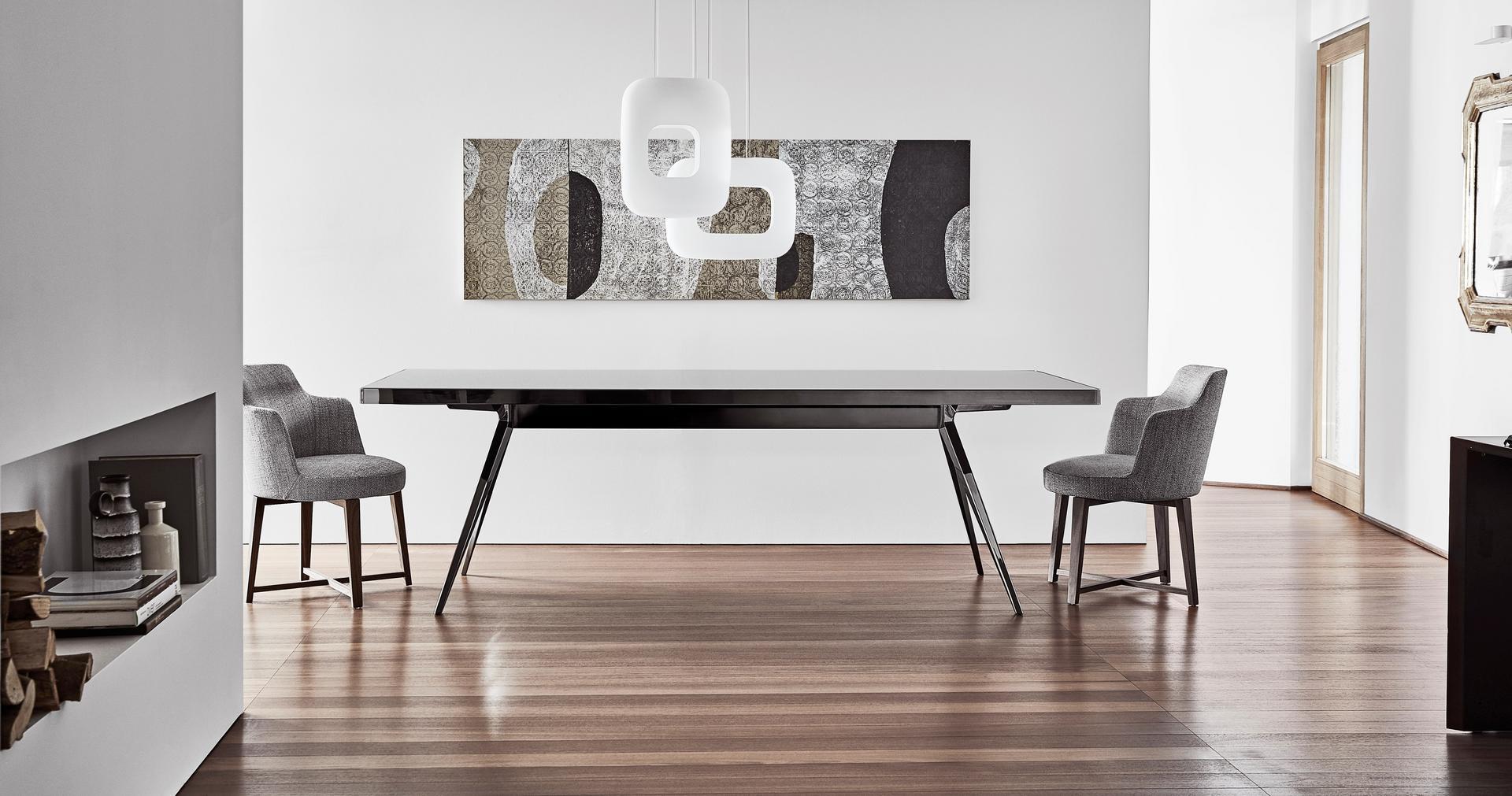 HERA Upholstered fabric chair with removable cover with armrests