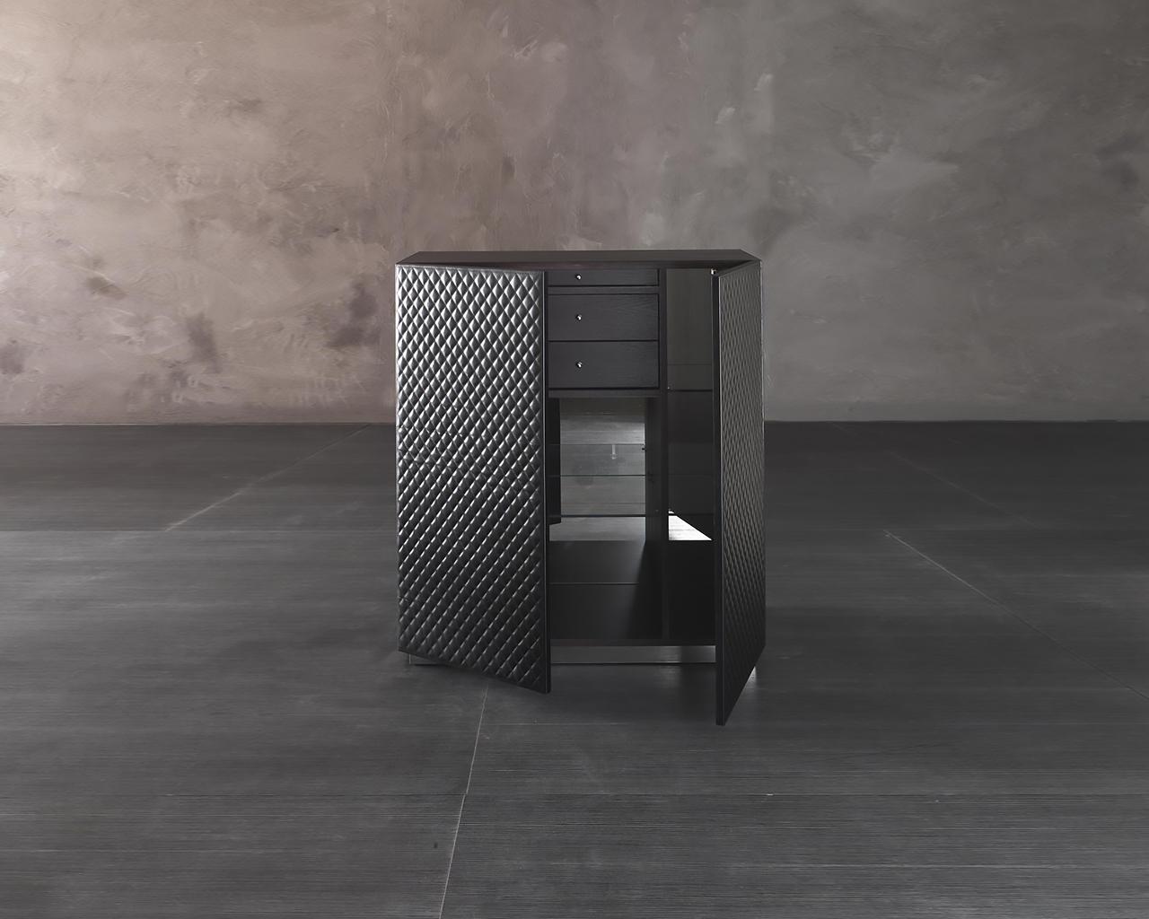 JULIA Nabuk sideboard in a luxury style with drawers