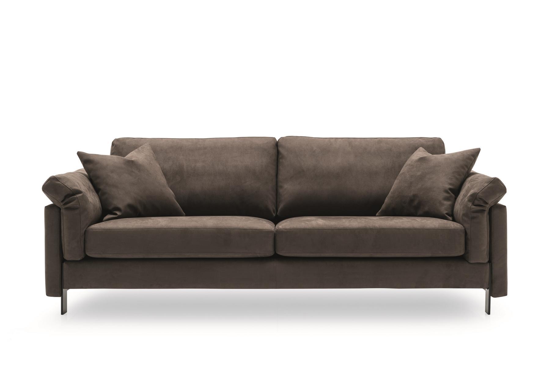 MERIDIEN Fabric sofa with chaise longue