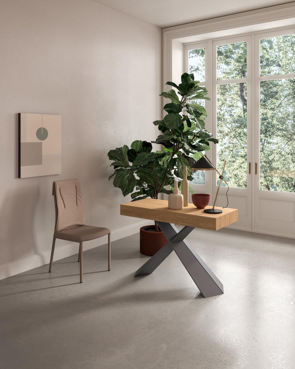 4YOU Extending rectangular wooden console table