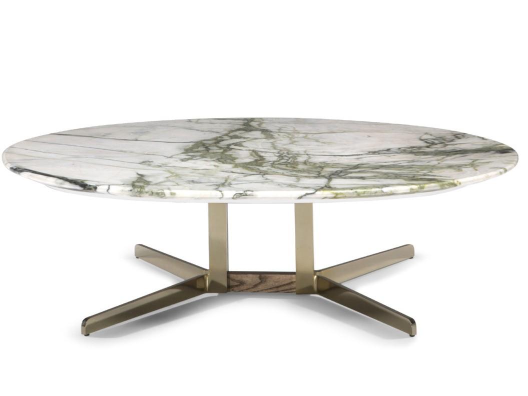 CAMPUS Low round coffee table