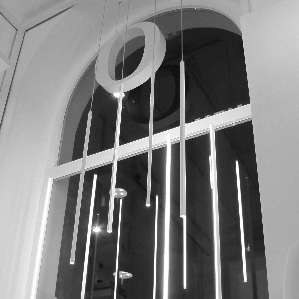 LINESCAPES VERTICAL LED aluminium pendant lamp