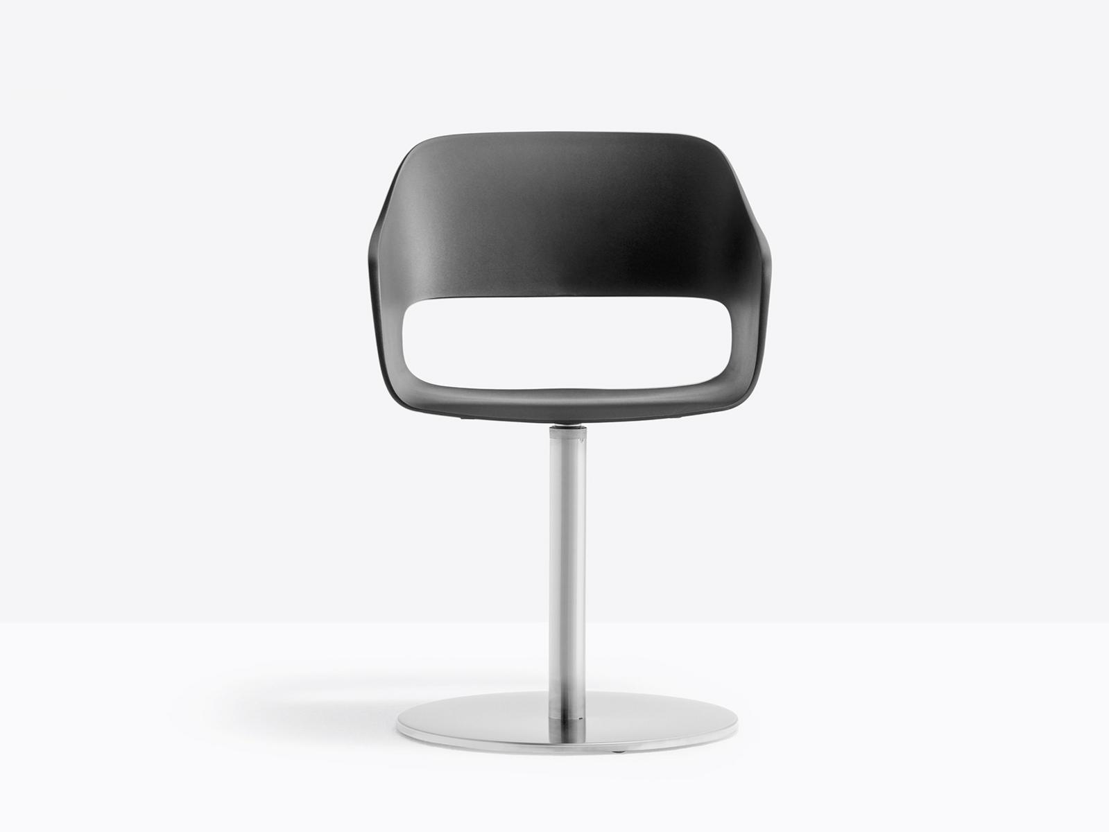 BABILA 2765 Swivel polypropylene chair with armrests