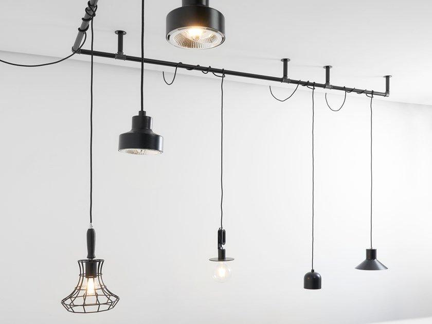 PALÒ Ceiling mounted iron linear lighting profile