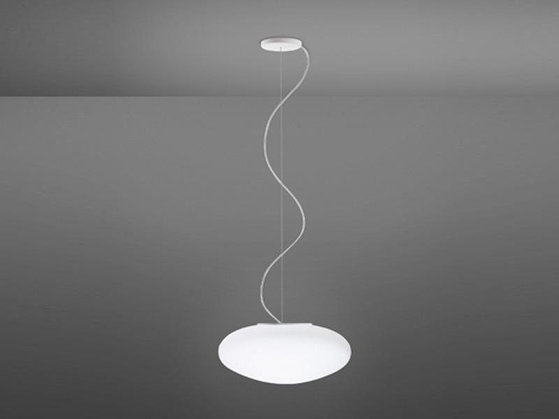 LUMI WHITE Glass pendant lamp