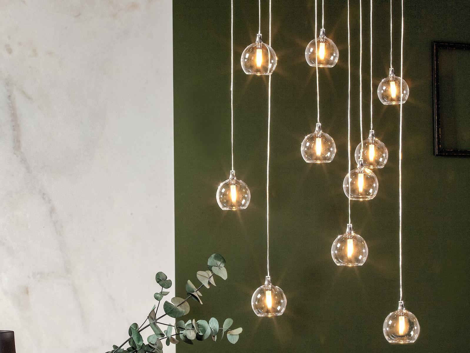 MING Direct light glass pendant lamp
