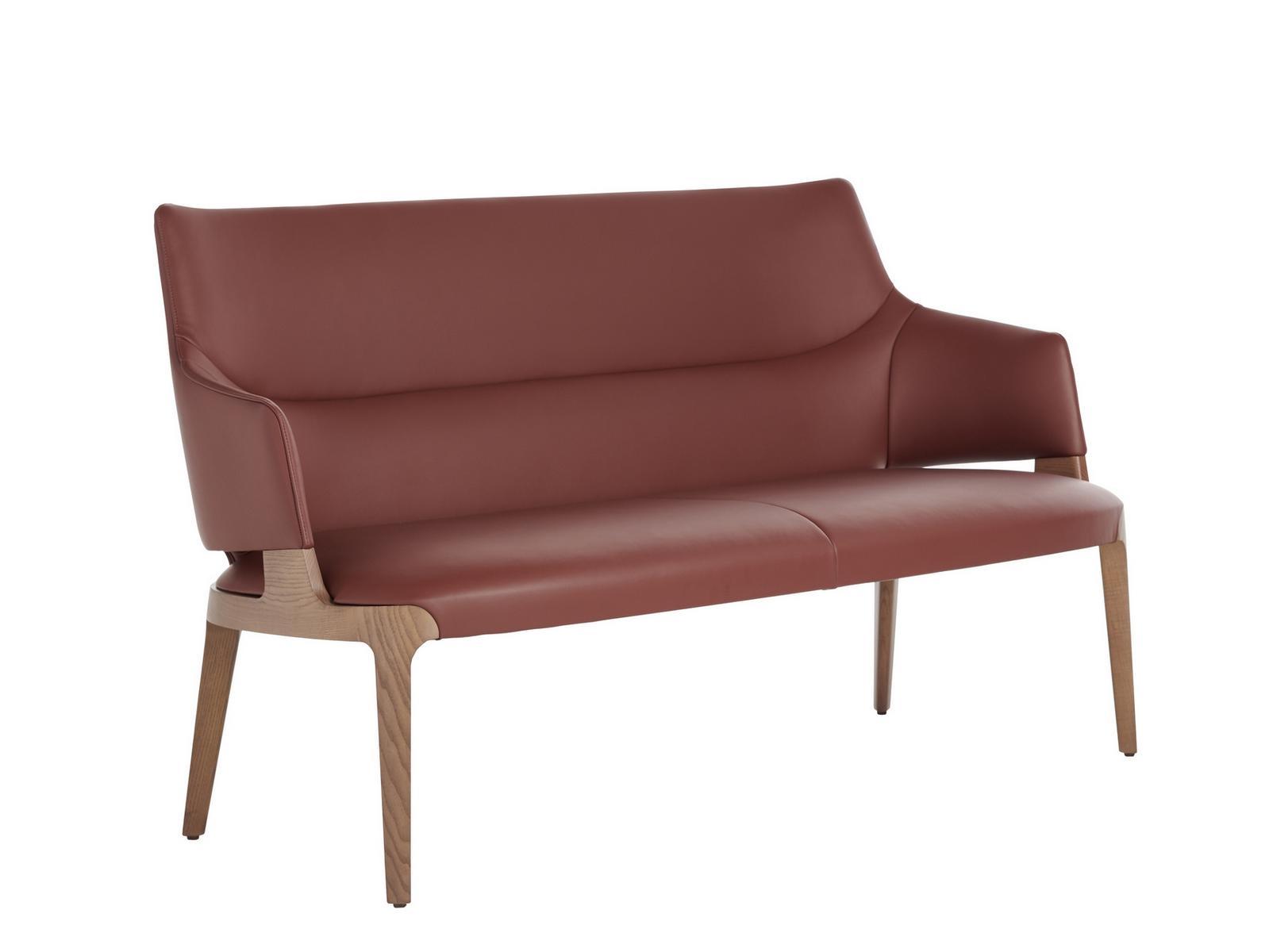 VELIS High-back leather sofa