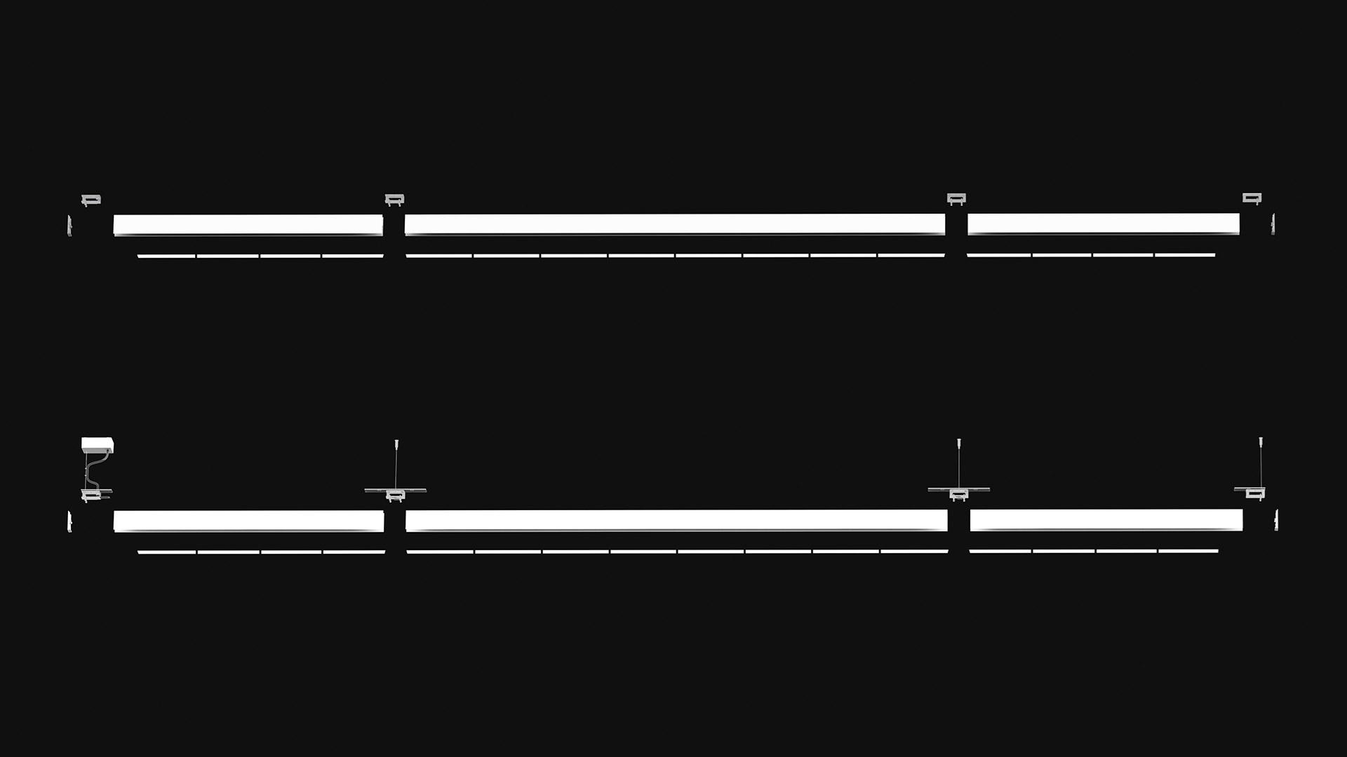 A.39 SUSPENSION/CEILING CONTROLLED Linear lighting profile