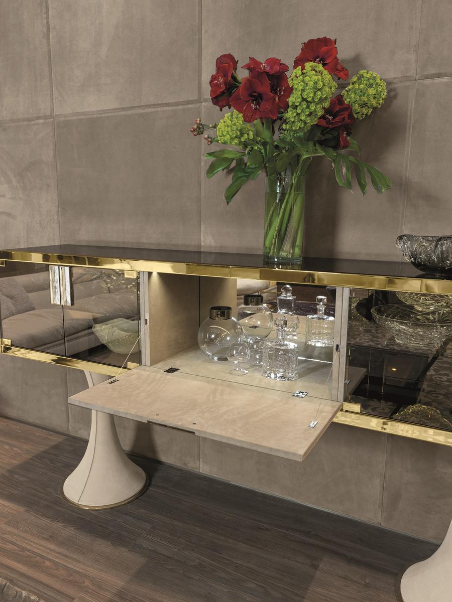 OSCAR Modular veneer sideboard with drawers