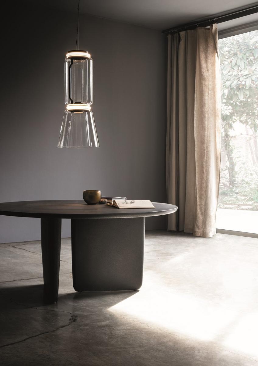 NOCTAMBULE CONE LED Blown crystal pendant lamp