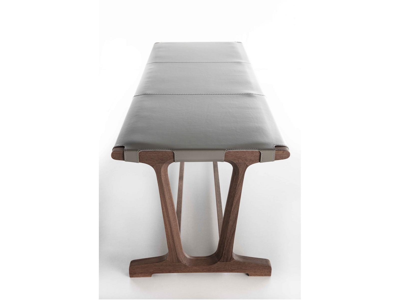 ARCHÈ Upholstered solid wood bench