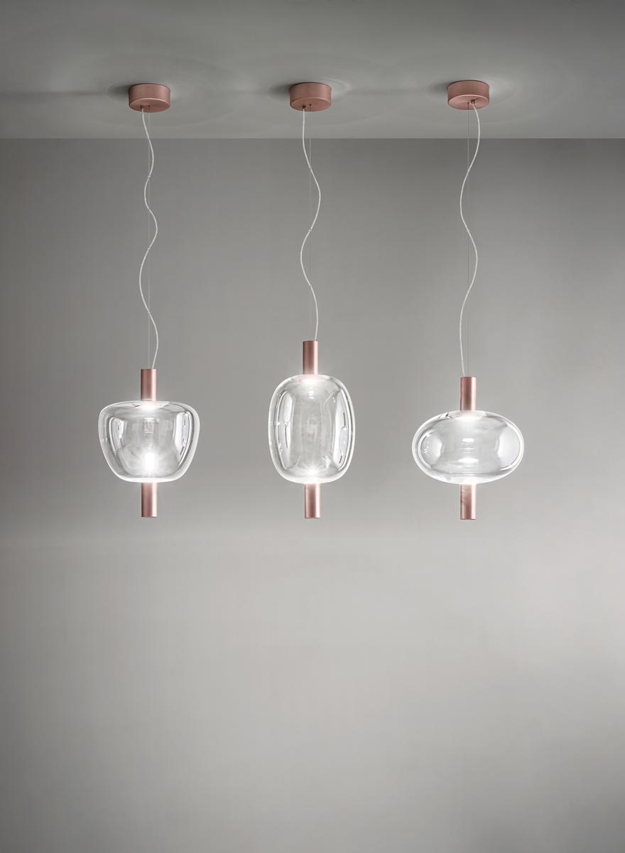 RIFLESSO SP 3 LED direct light glass pendant lamp