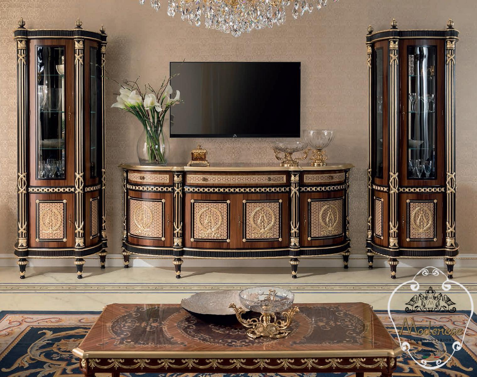 14112 Wooden sideboard with doors with drawers
