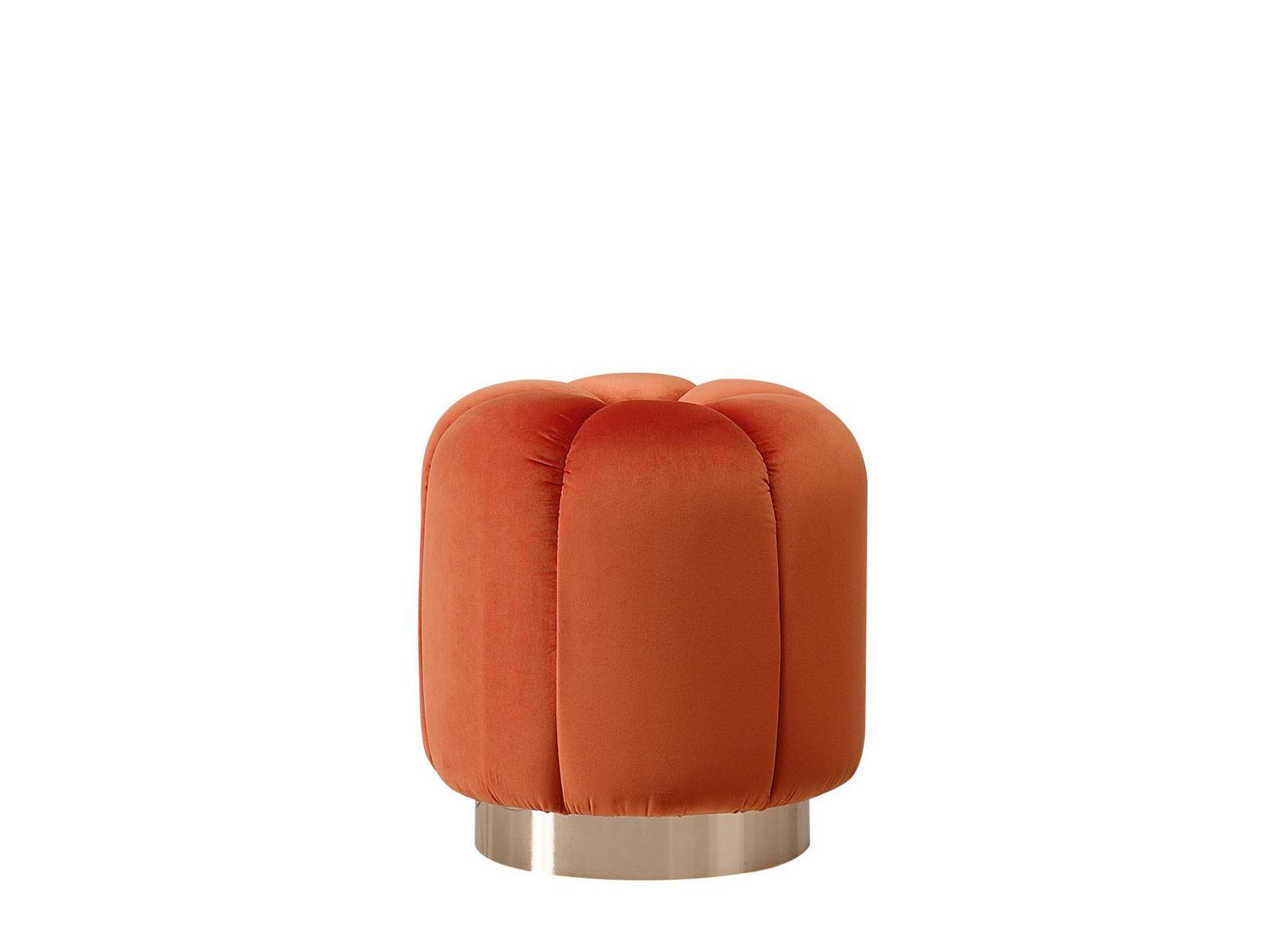 JILL Upholstered round pouf