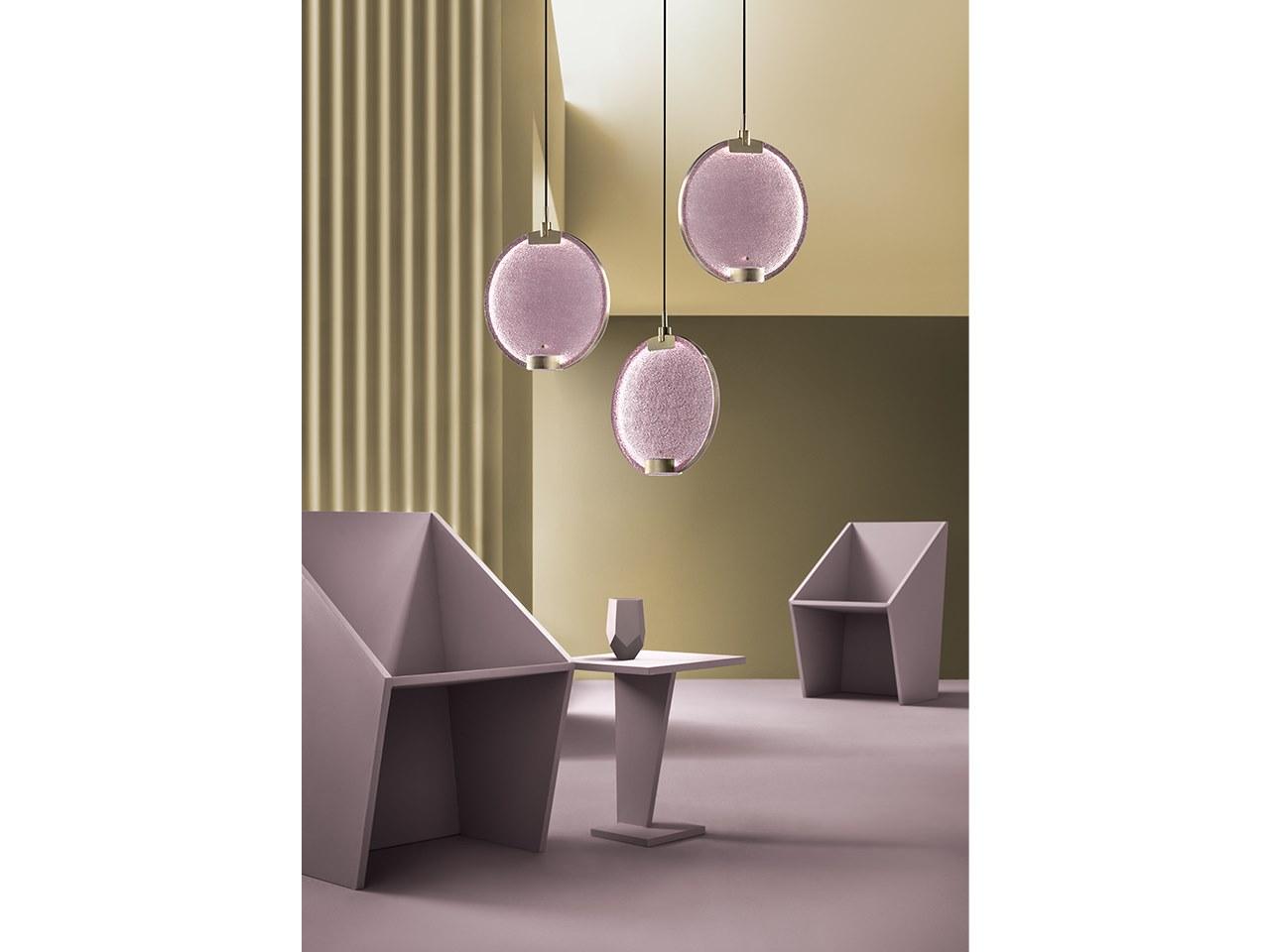 HORO S3 LED glass pendant lamp with dimmer