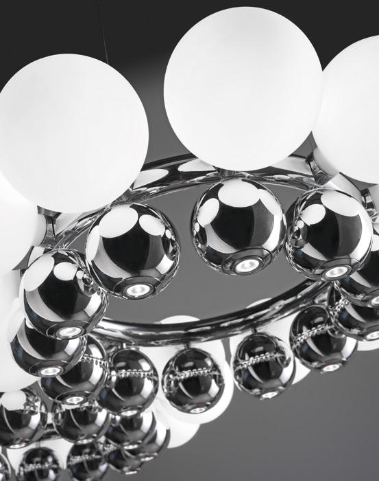 24 PEARLS SP Blown glass pendant lamp