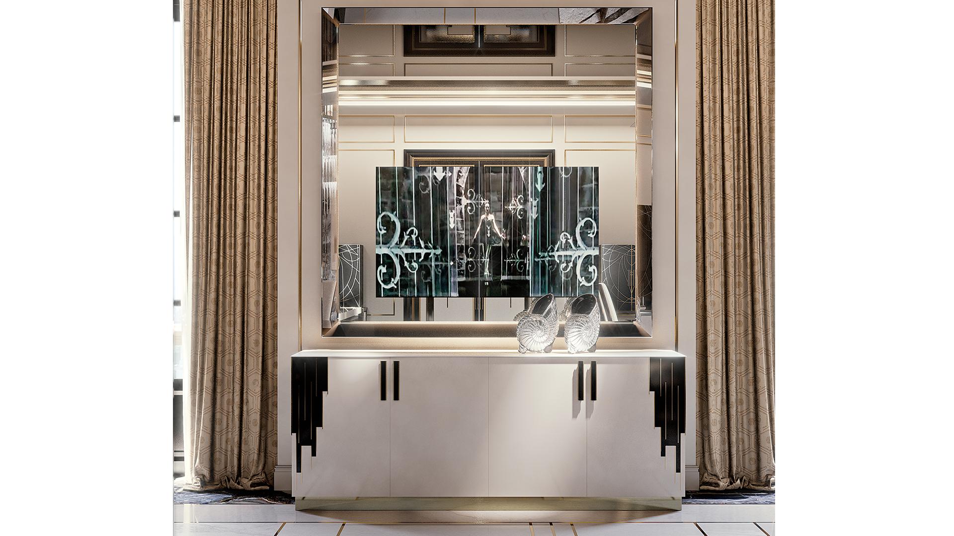 BELLE EPOQUE Wooden sideboard with doors