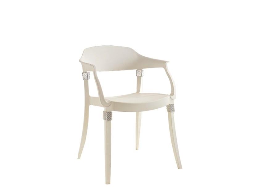FASHION TIME Wooden chair with armrests