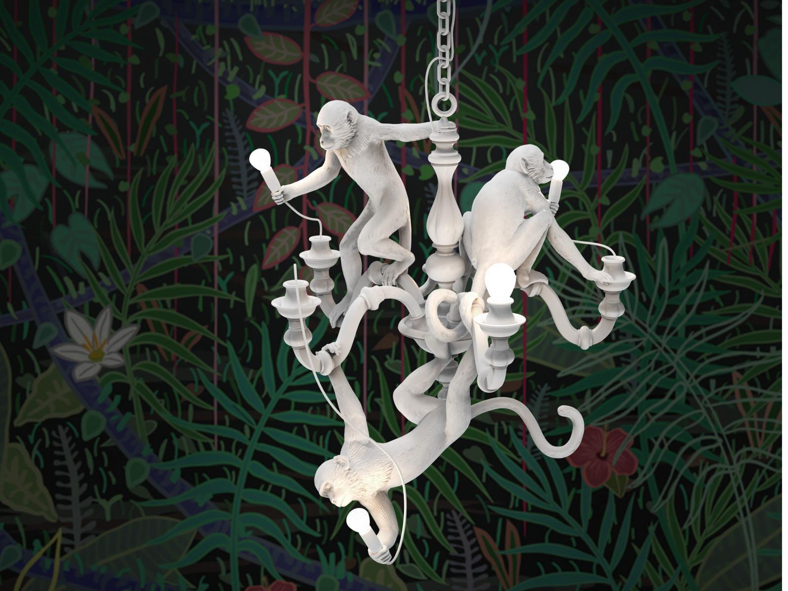 MONKEY CHANDELIER LED resin chandelier