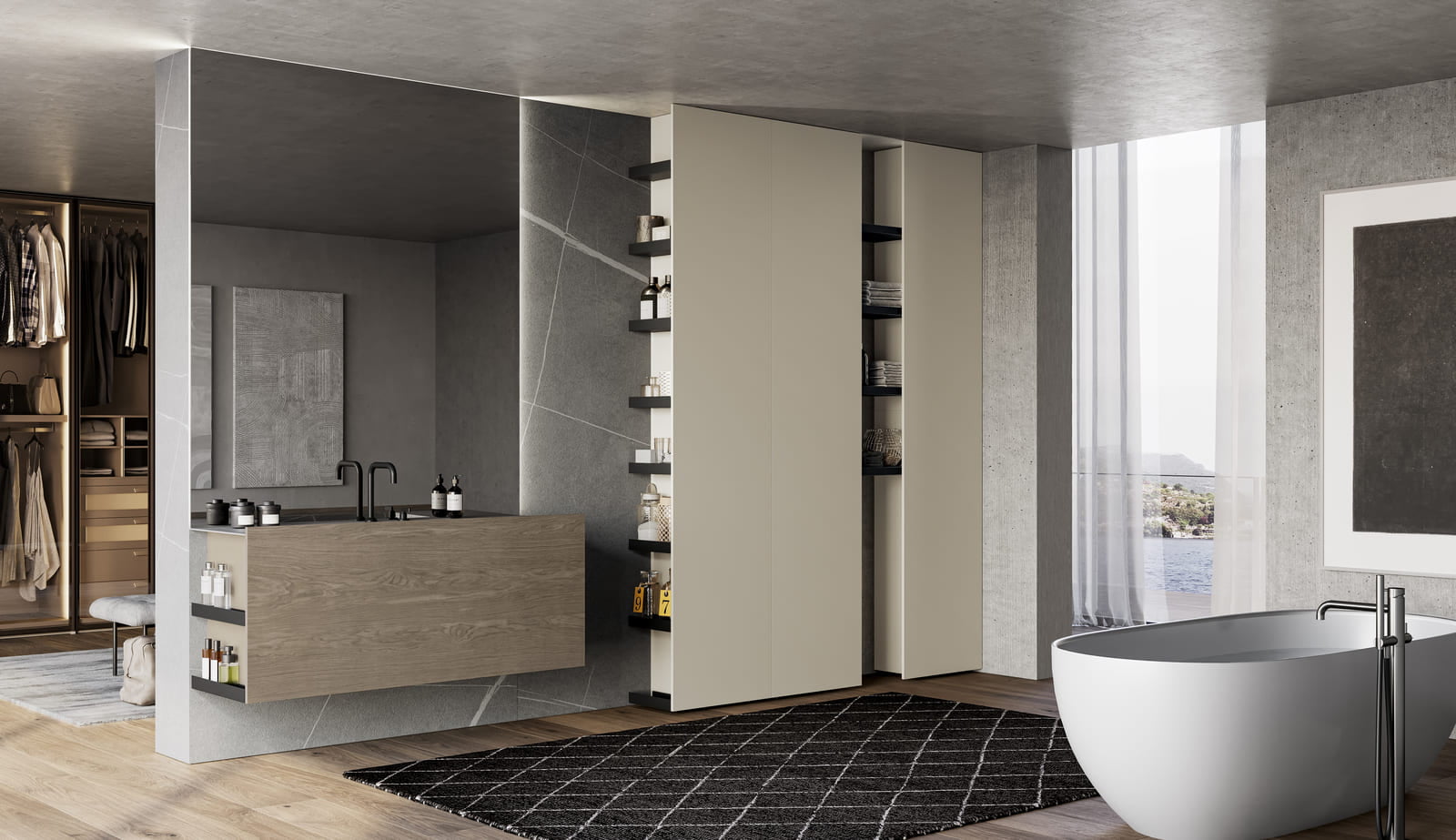 SAIL Lacquered bathroom