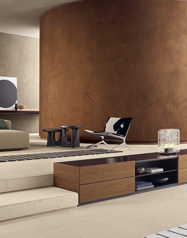 NARA Round wooden coffee table