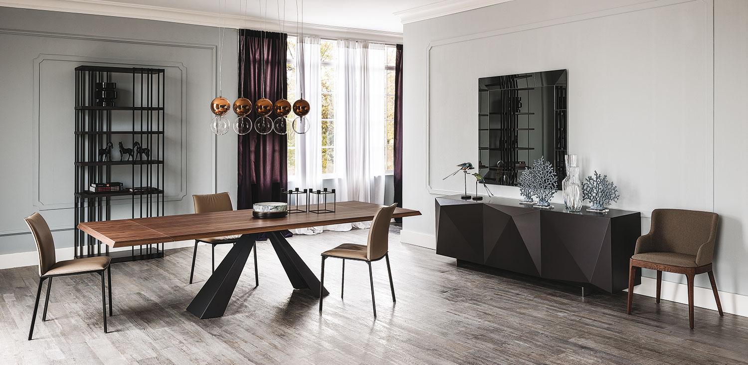 ELIOT WOOD DRIVE Rectangular metal table