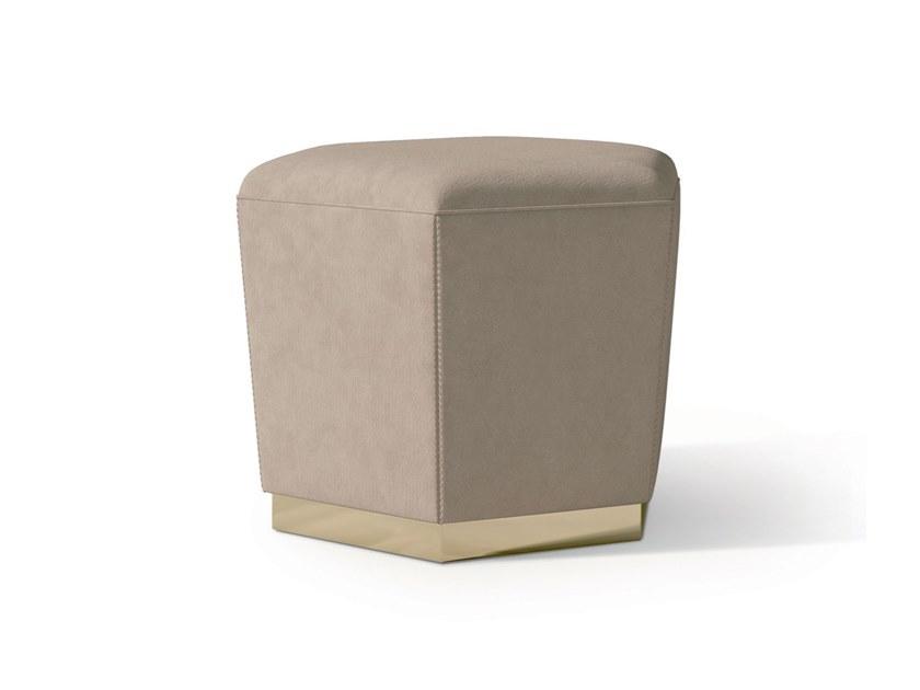 7531 Upholstered nabuk pouf