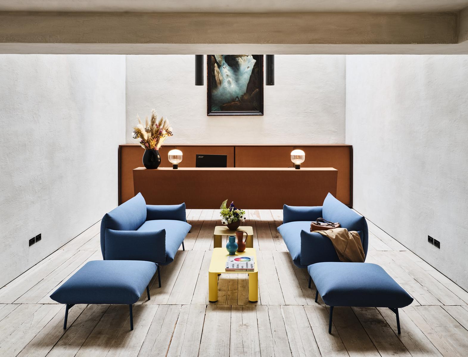AREA DV2 BR M TS 2 seater fabric sofa