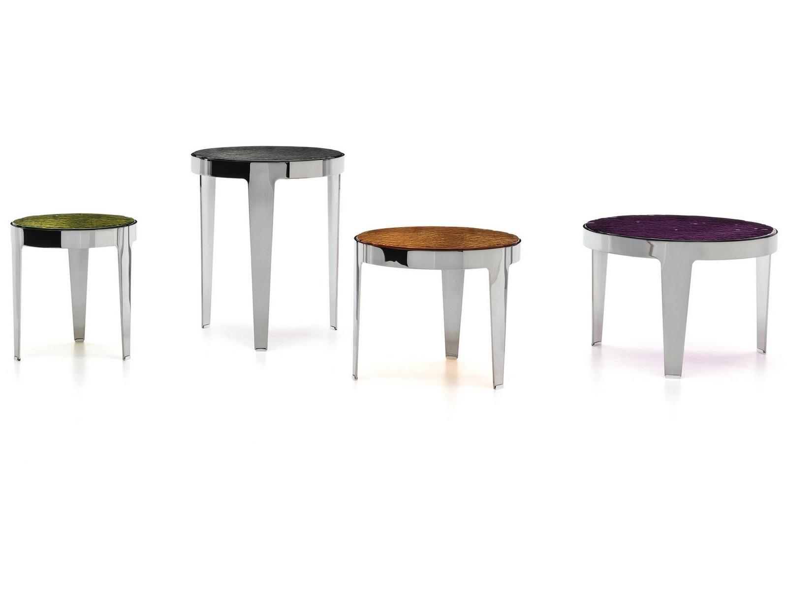 GRANT Round metal coffee table