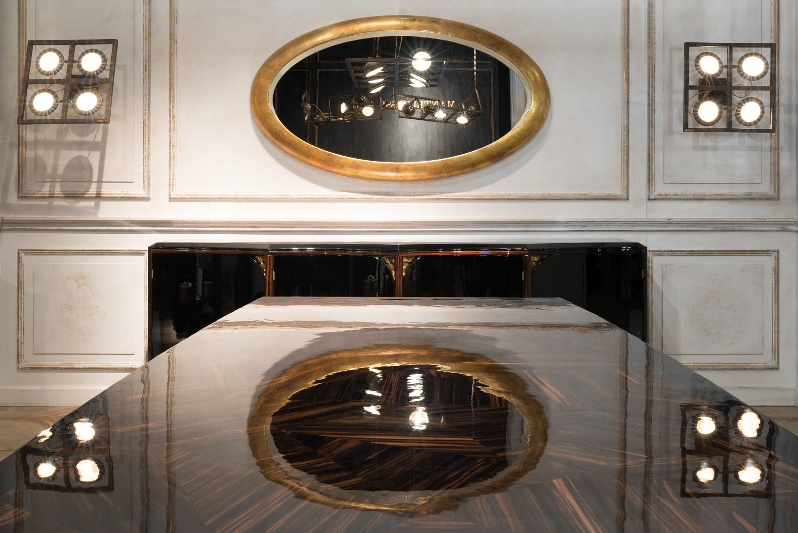 PONTECORVO Rectangular wood veneer table