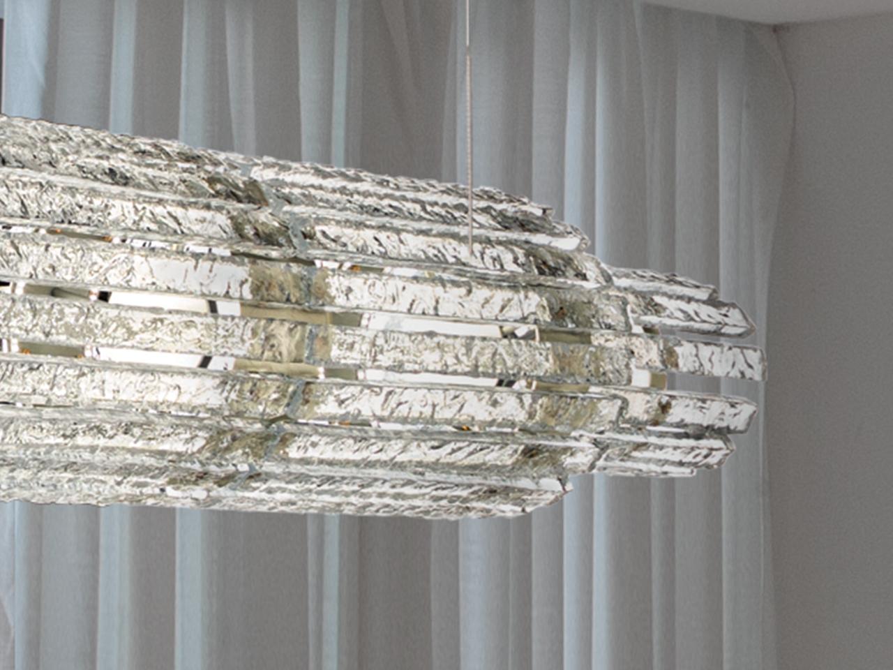 VEGAS BIL 140 LED glass pendant lamp