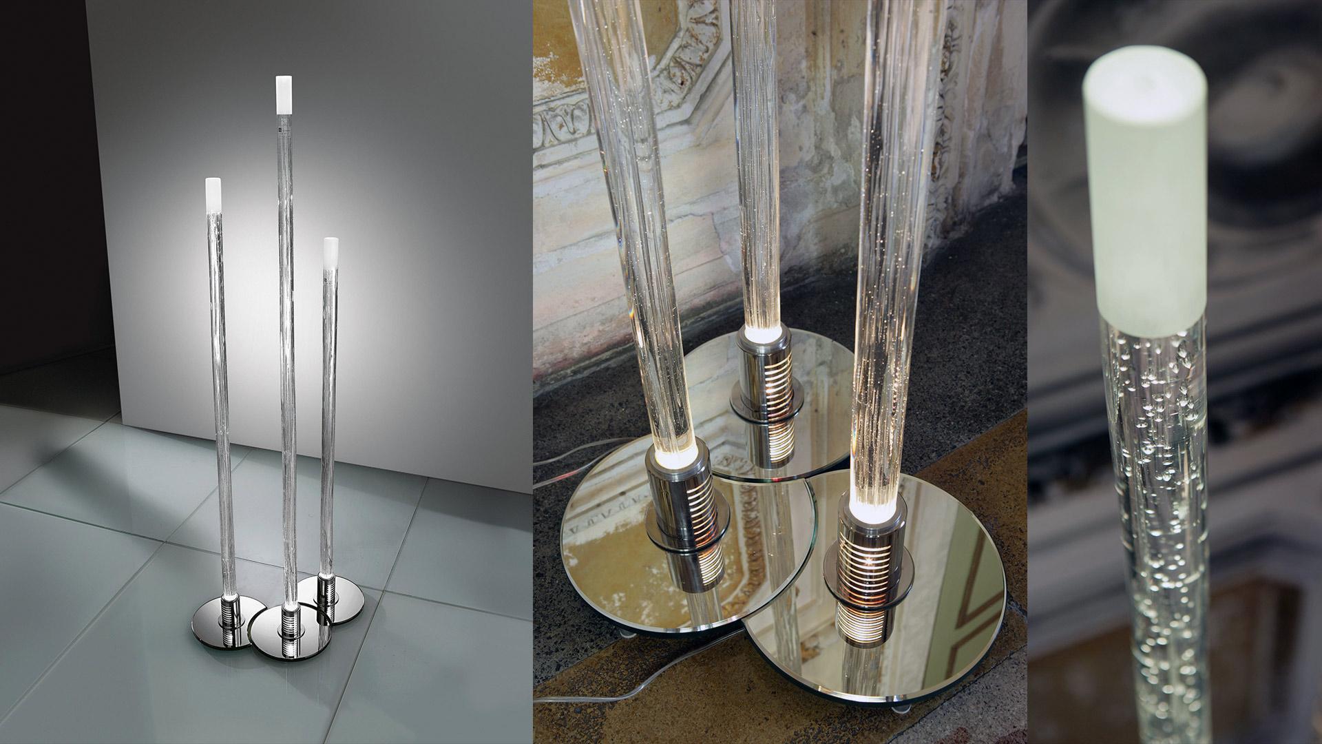 LUCCIOLA LED Murano glass floor lamp