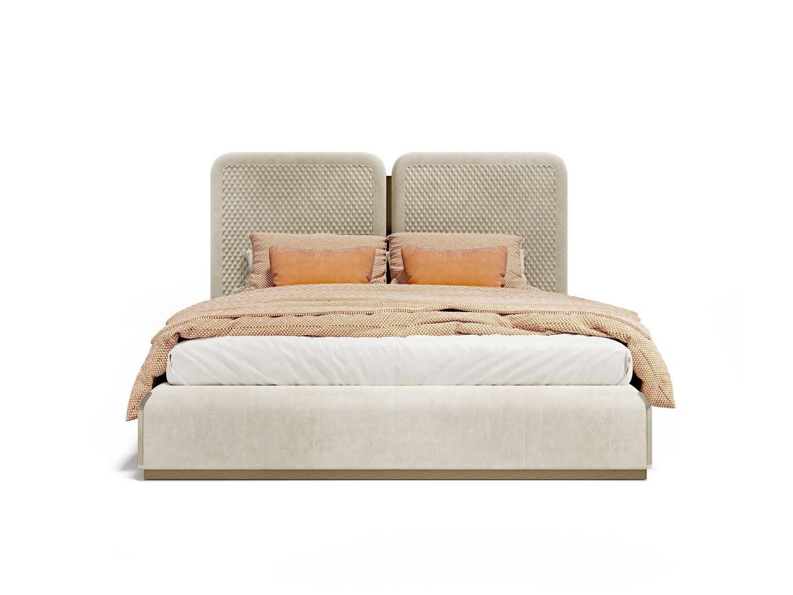 ORION L Bed with upholstered headboard