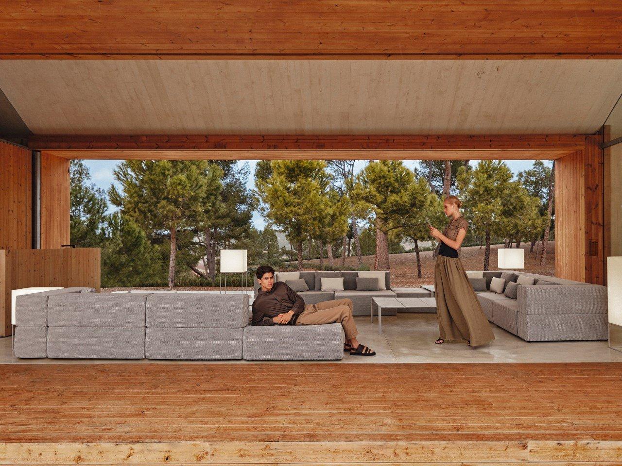 TABLET Sectional fabric garden sofa