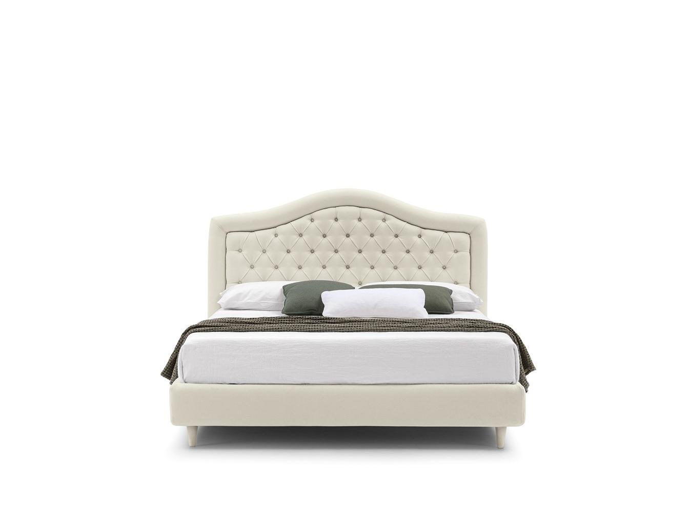 CAPRI CAPITONNE’ Double bed with tufted headboard