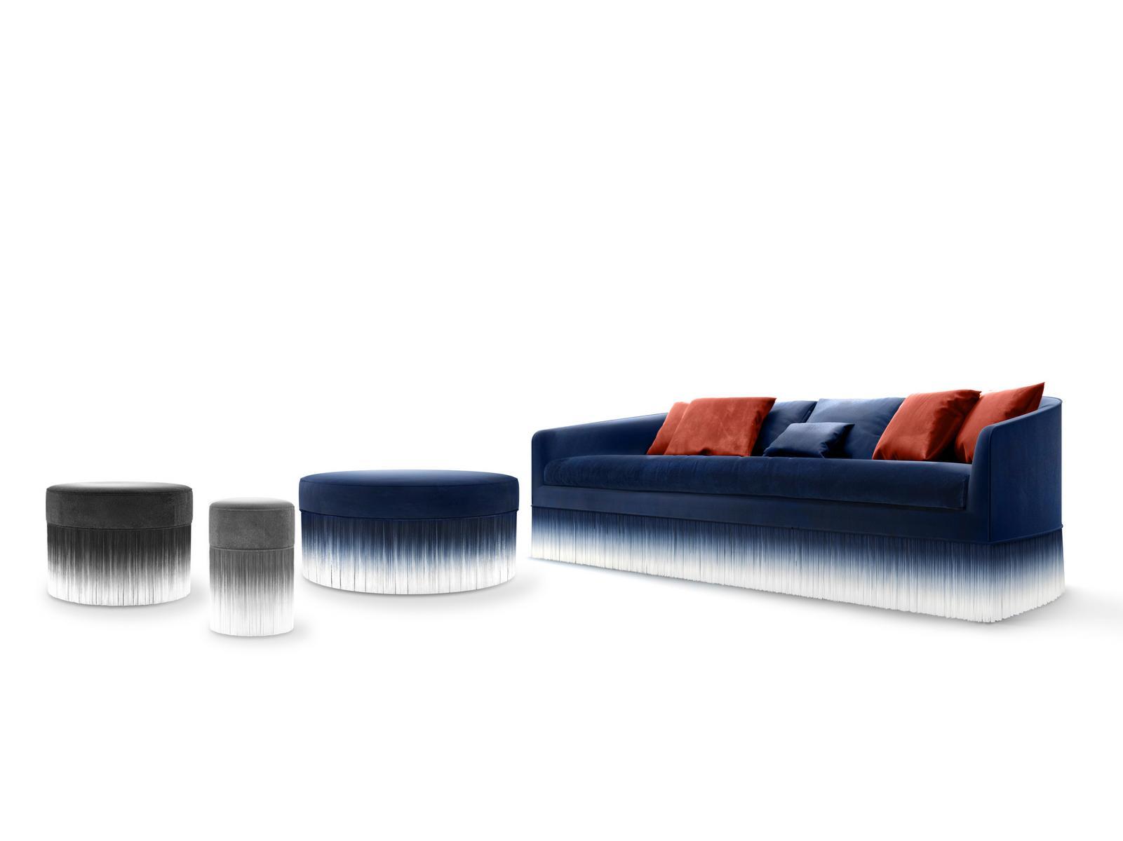 AMAMI Upholstered fabric pouf