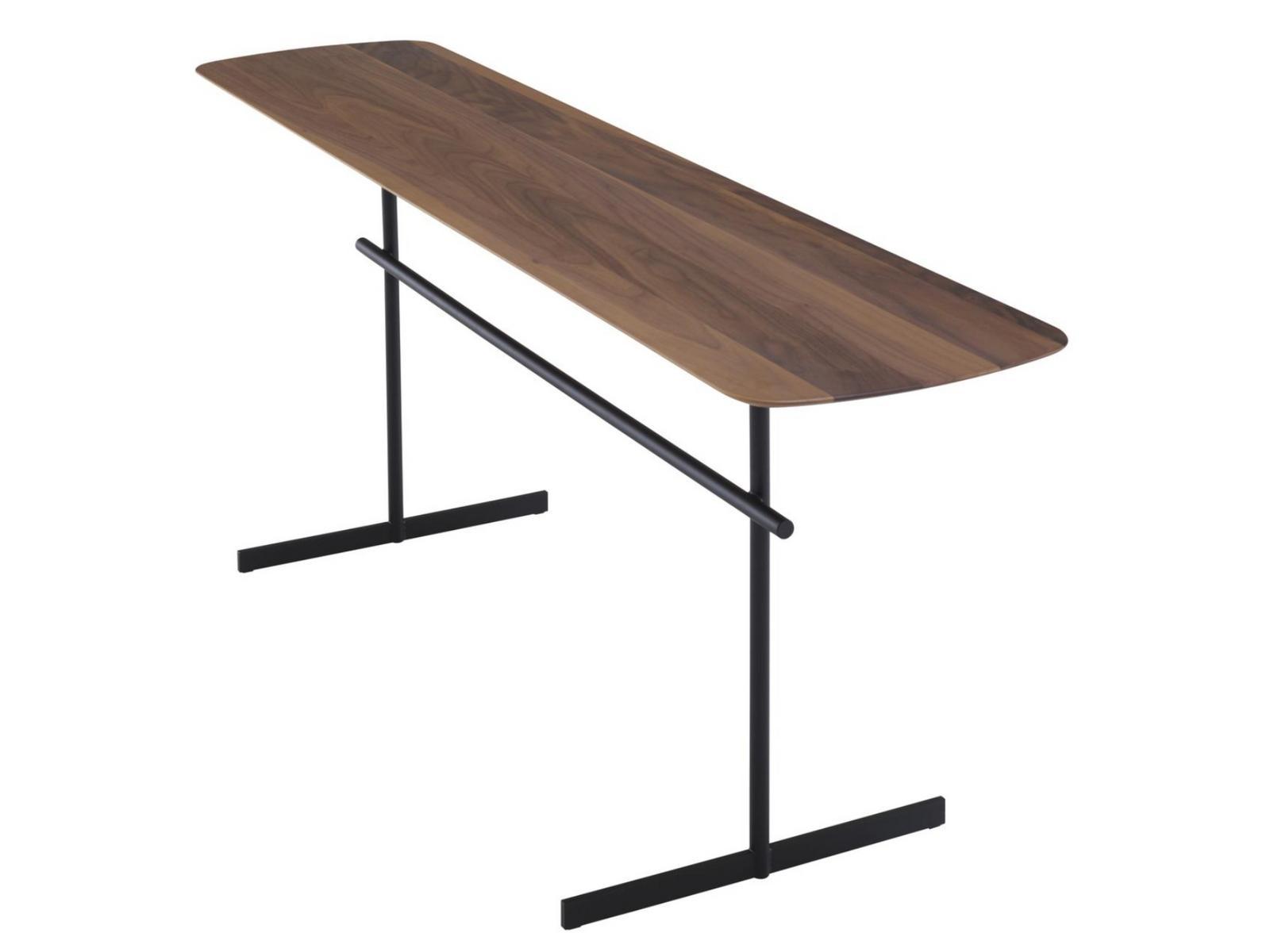 PRADO Rectangular steel and wood coffee table