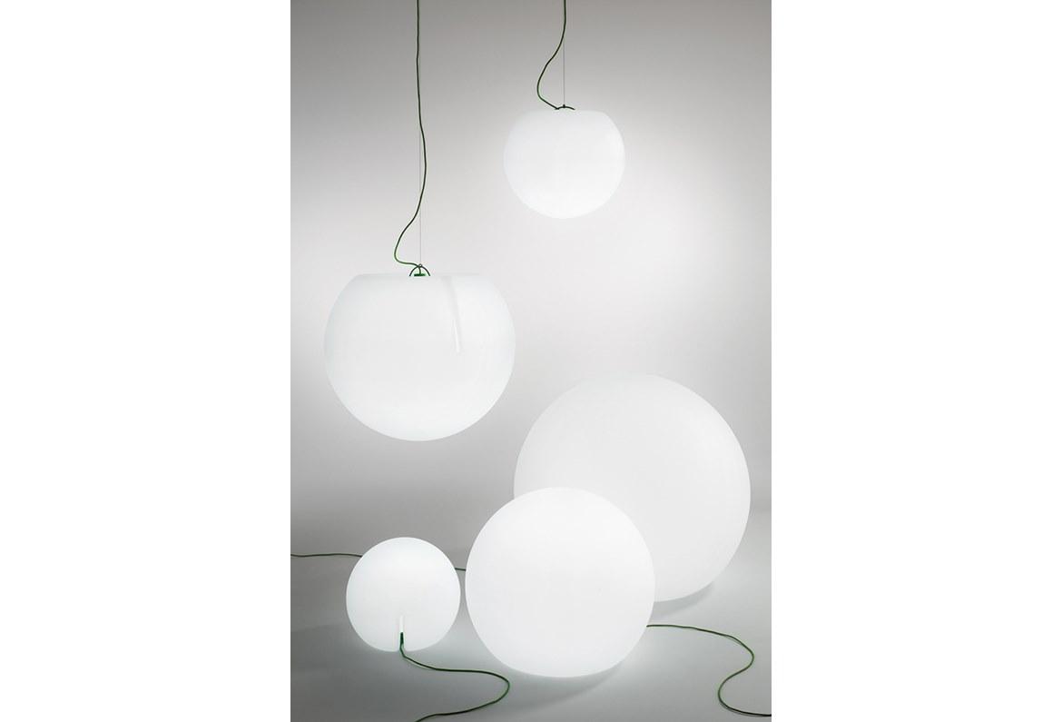 HAPPY APPLE 330E LED floor or suspension lamp in polyethylene
