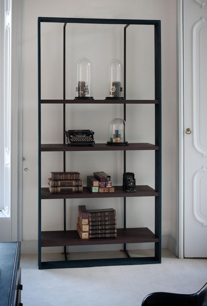 BOURGEOIS Open freestanding wooden bookcase