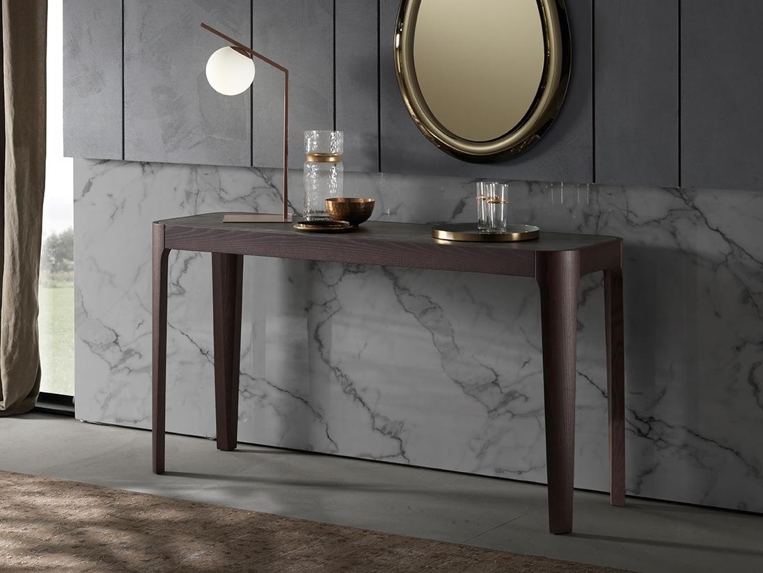 CROSS Rectangular wooden console table