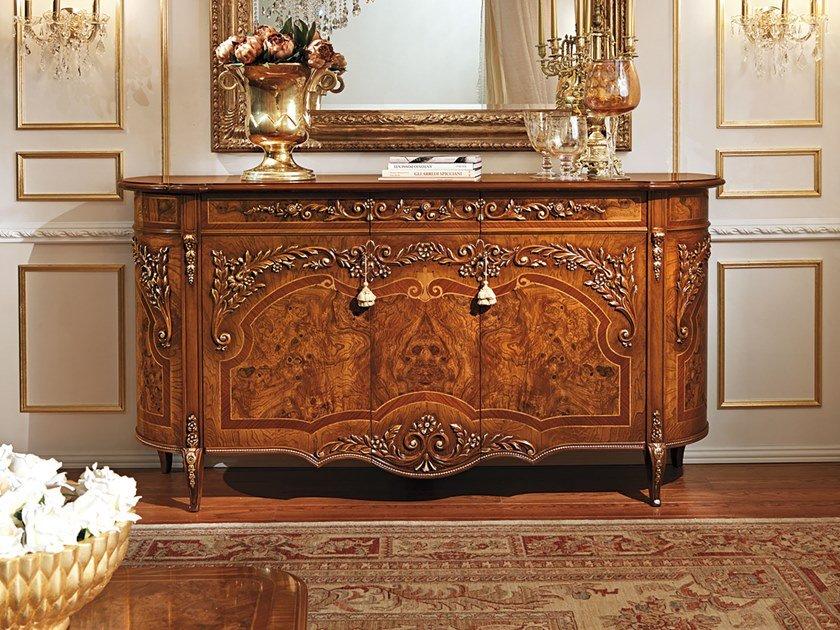 REGGENZA LUXURY Wood veneer sideboard with doors