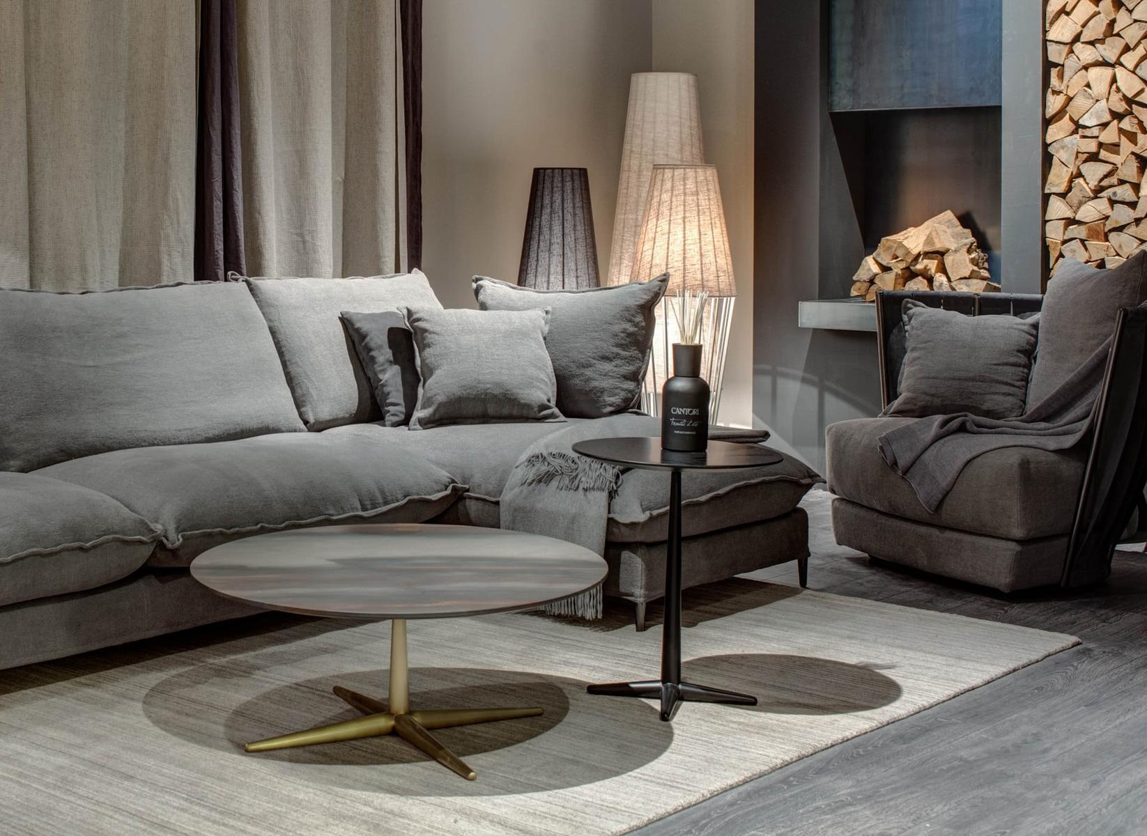 CITY Low wooden coffee table for living room