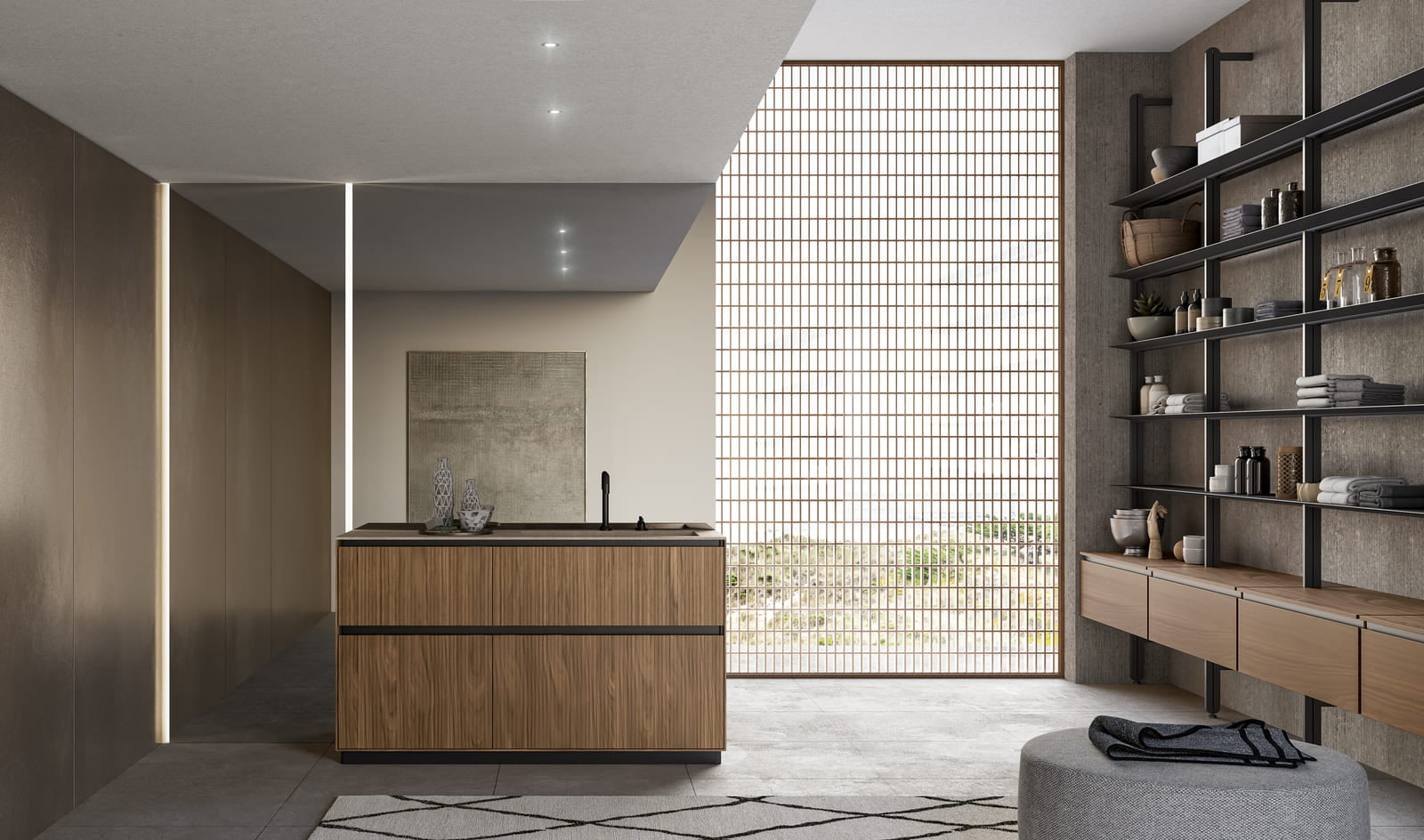TRACCIA Glass bathroom